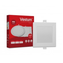 Квадратный светодиодный врезной светильник Vestum 9W 4000K 220V 1-VS-5203