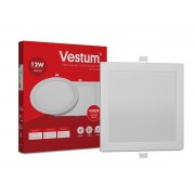 Квадратный светодиодный врезной светильник Vestum 12W 4000K 220V  1-VS-5204