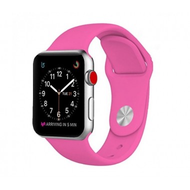 Ремешок для Apple Watch Silicone Band 38 mm Barbie Pink