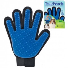 Перчатка для вычесывания шерсти True Touch UTM Черно-синяя Перчатка для вычесывания шерсти True Touch UTM Черно-синяя