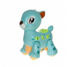 Игрушка Олень Музыкальная D Jin Shaung Lu Голубая