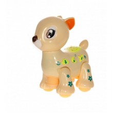 Игрушка Олень Музыкальная D Jin Shaung Lu Бежевая