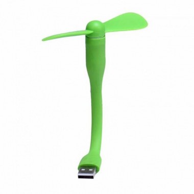 Портативный гибкий USB вентилятор UTM Зеленый
